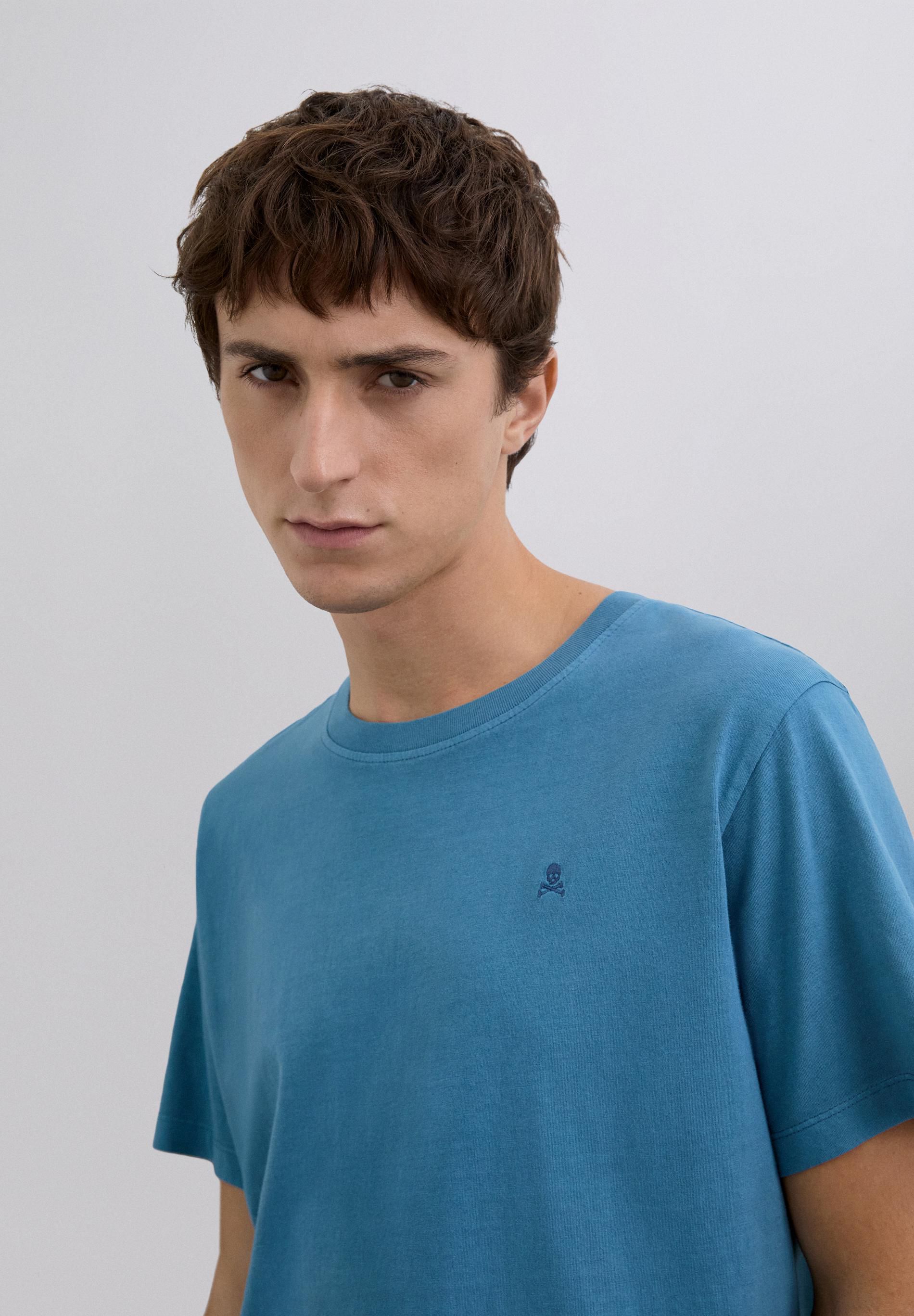 Playera cuello redondo manga corta lisa Hombre